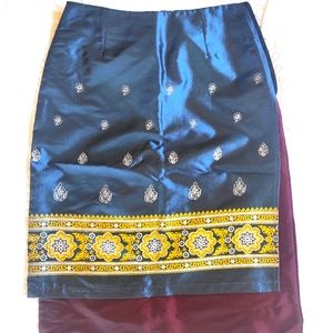 "Bollywood" style shiny skirt